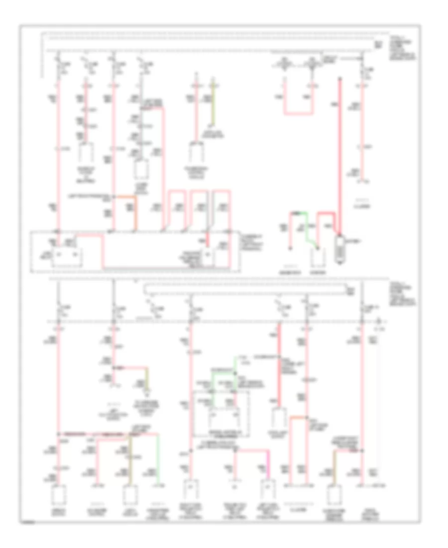 Power Distribution Wiring Diagram 1 of 3 for Jeep Compass Limited 2010