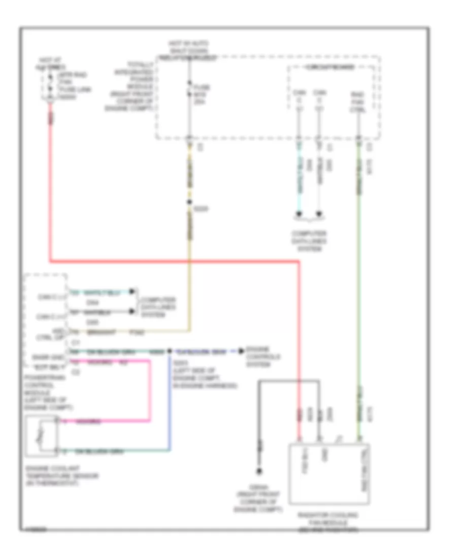 Cooling Fan Wiring Diagram for Jeep Wrangler Unlimited Rubicon 2014