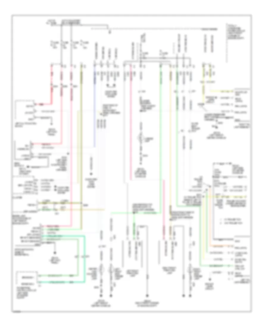 Exterior Lamps Wiring Diagram for Jeep Wrangler Unlimited Rubicon 2014