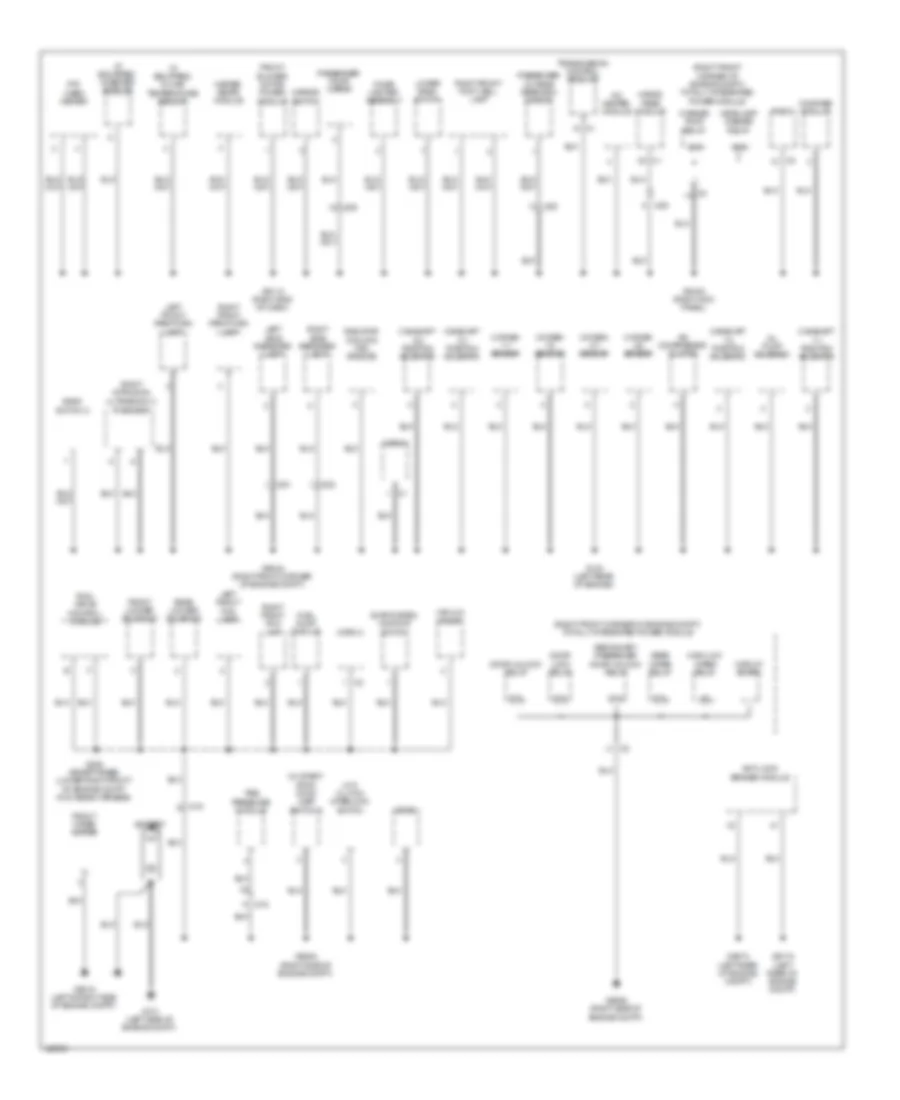 Ground Distribution Wiring Diagram 1 of 2 for Jeep Wrangler Unlimited Rubicon 2014
