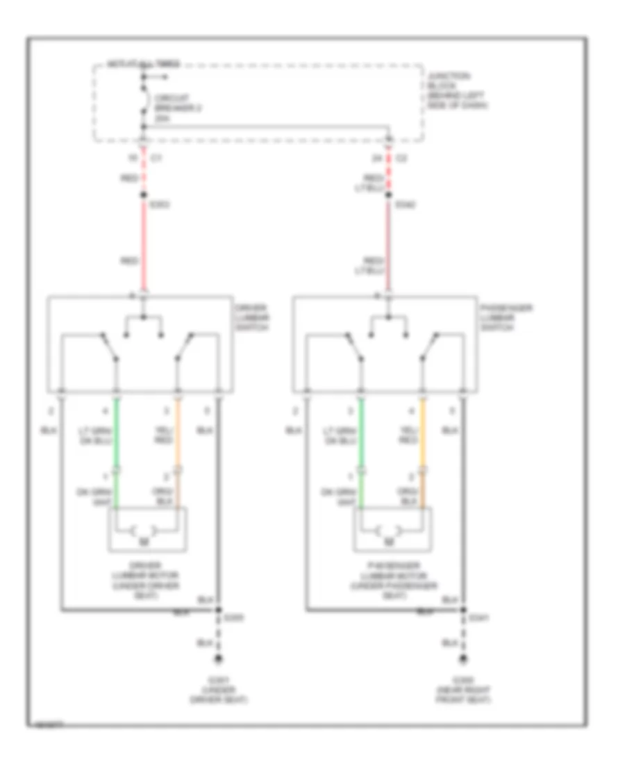 Lumbar Wiring Diagram for Jeep Grand Cherokee Limited 2004