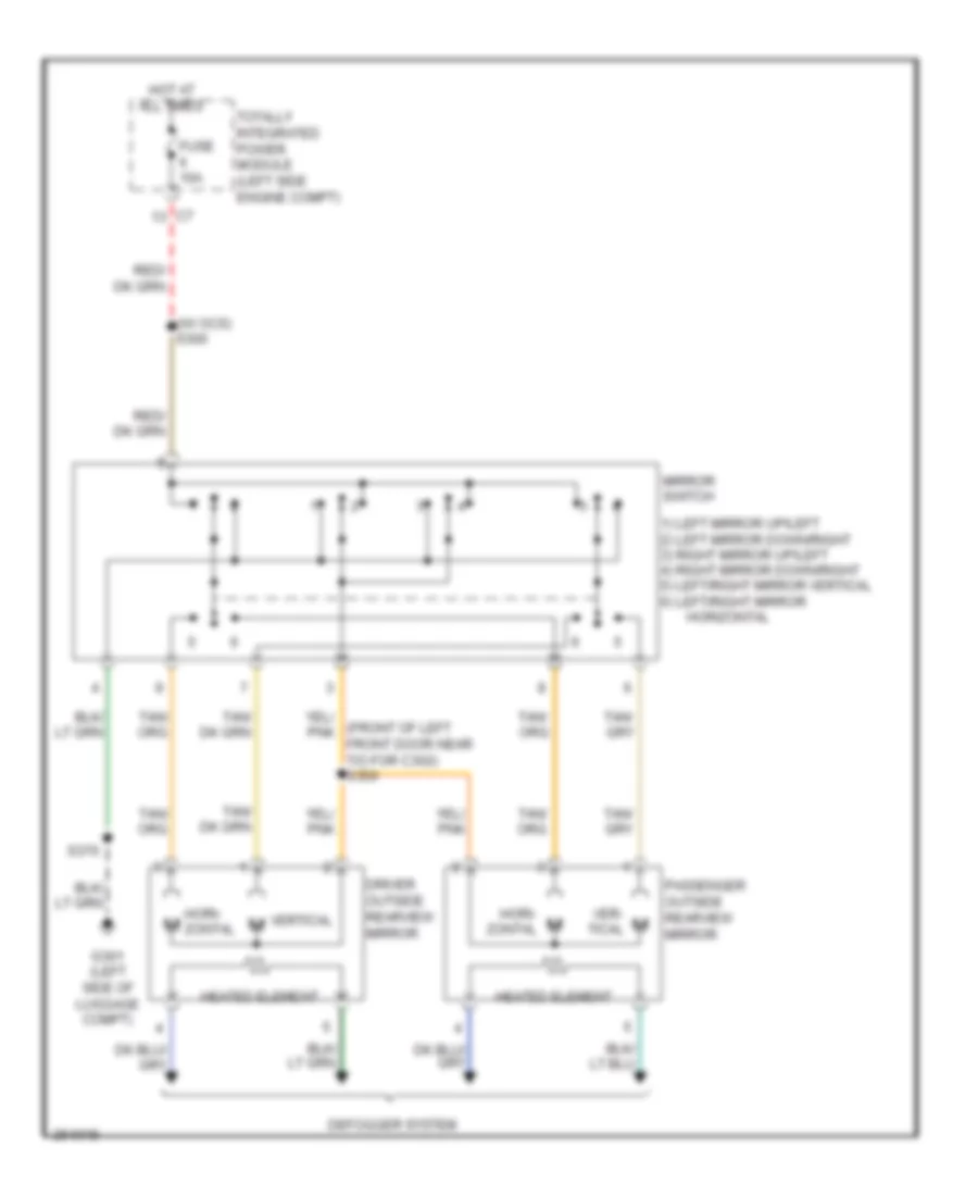 Power Mirrors Wiring Diagram for Jeep Patriot Limited 2007