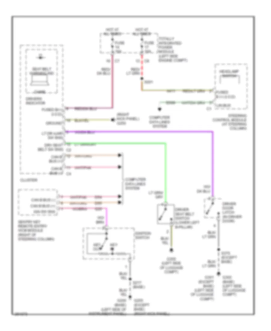 Chime Wiring Diagram for Jeep Patriot Limited 2007