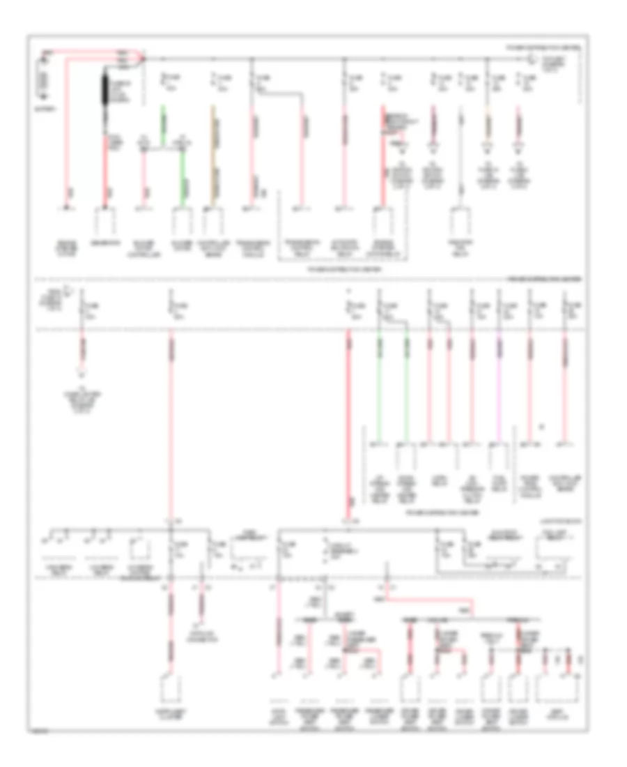 Power Distribution Wiring Diagram 1 of 3 for Jeep Grand Cherokee Laredo 2000