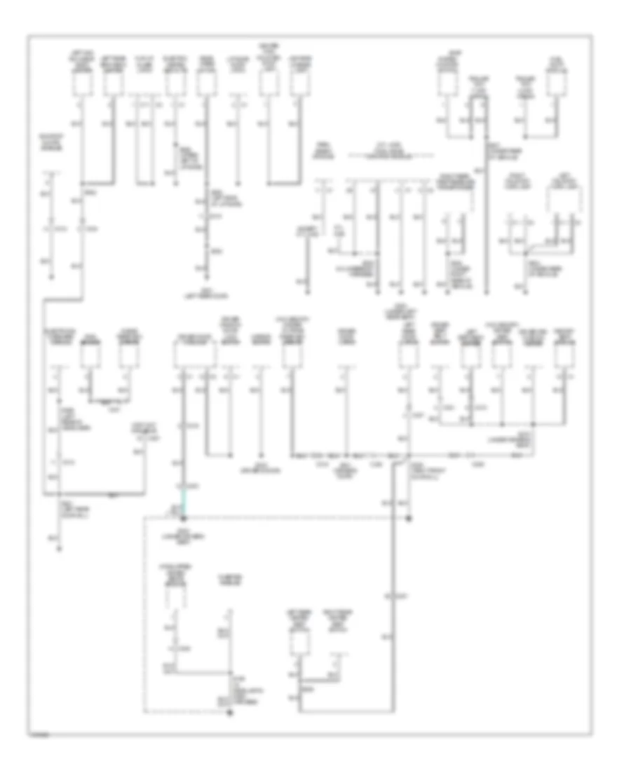 Ground Distribution Wiring Diagram 3 of 3 for Jeep Grand Cherokee Laredo 2010