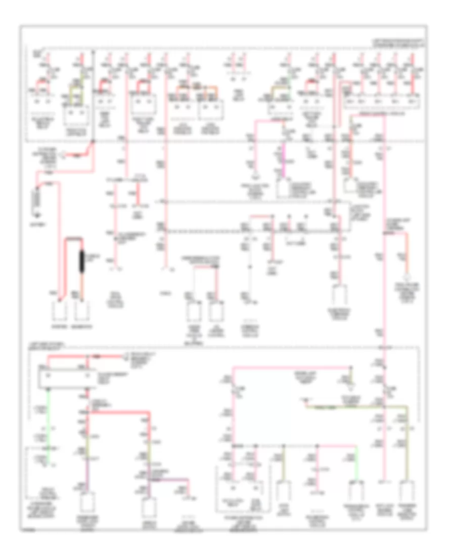 Power Distribution Wiring Diagram 1 of 4 for Jeep Grand Cherokee Laredo 2010