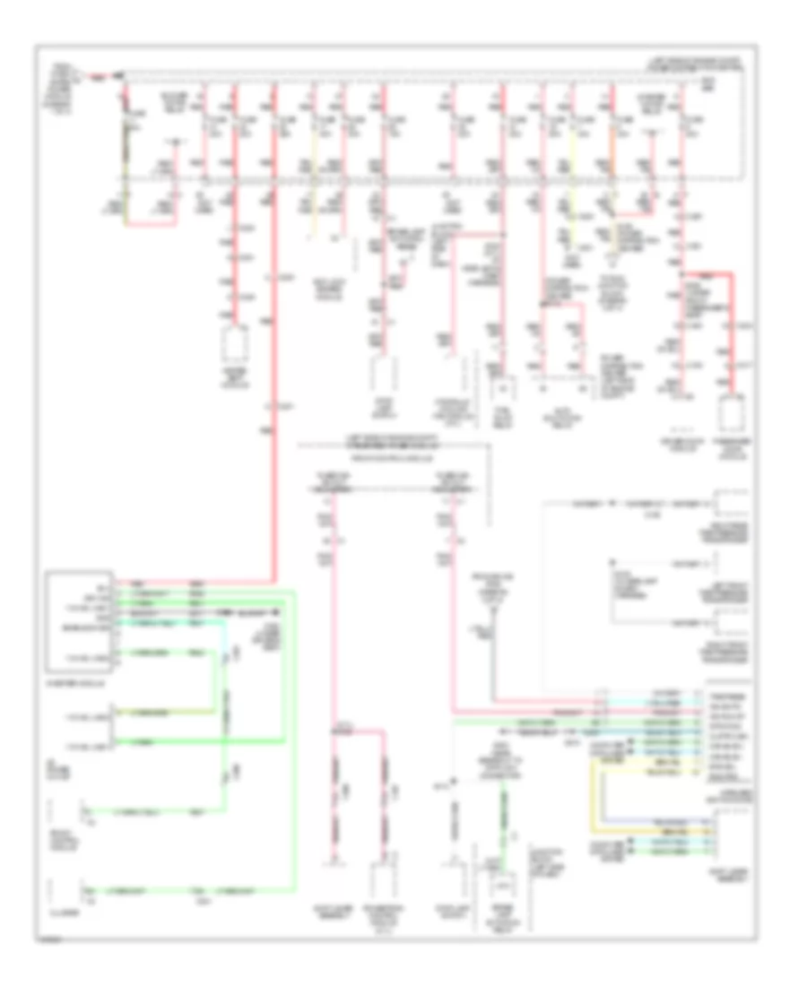 Power Distribution Wiring Diagram 4 of 4 for Jeep Grand Cherokee Laredo 2010