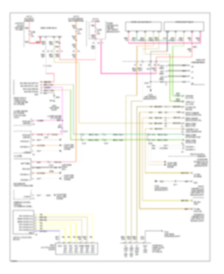Электросхема стеклоочистителя, дворников и омывателя для Jeep Grand Cherokee Laredo 2010