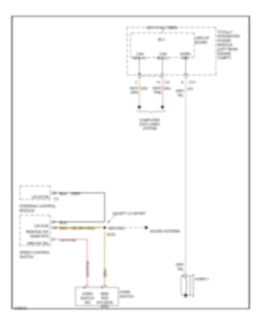 Horn Wiring Diagram for Jeep Patriot Limited 2012