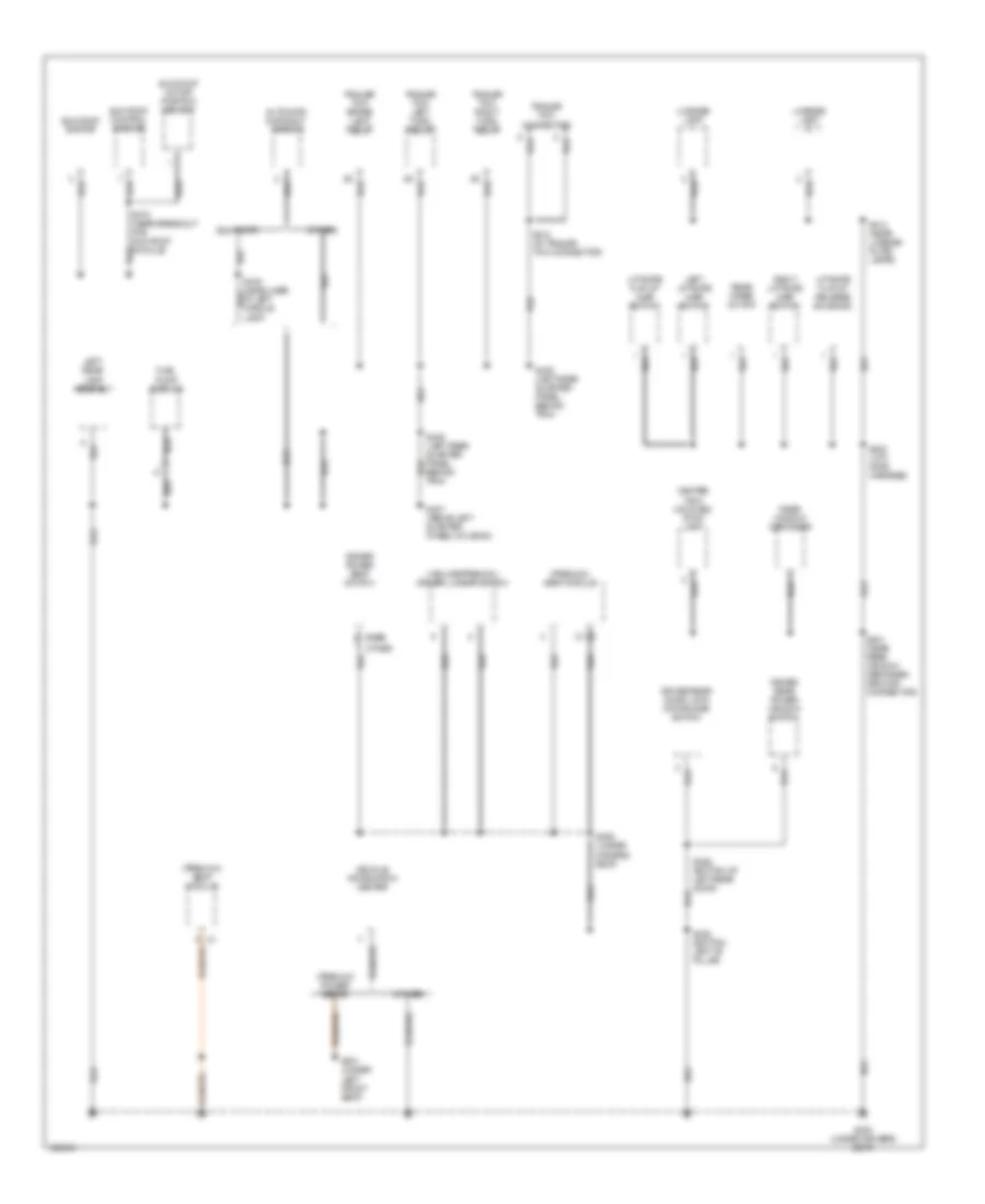 Ground Distribution Wiring Diagram 4 of 4 for Jeep Grand Cherokee Limited 2000