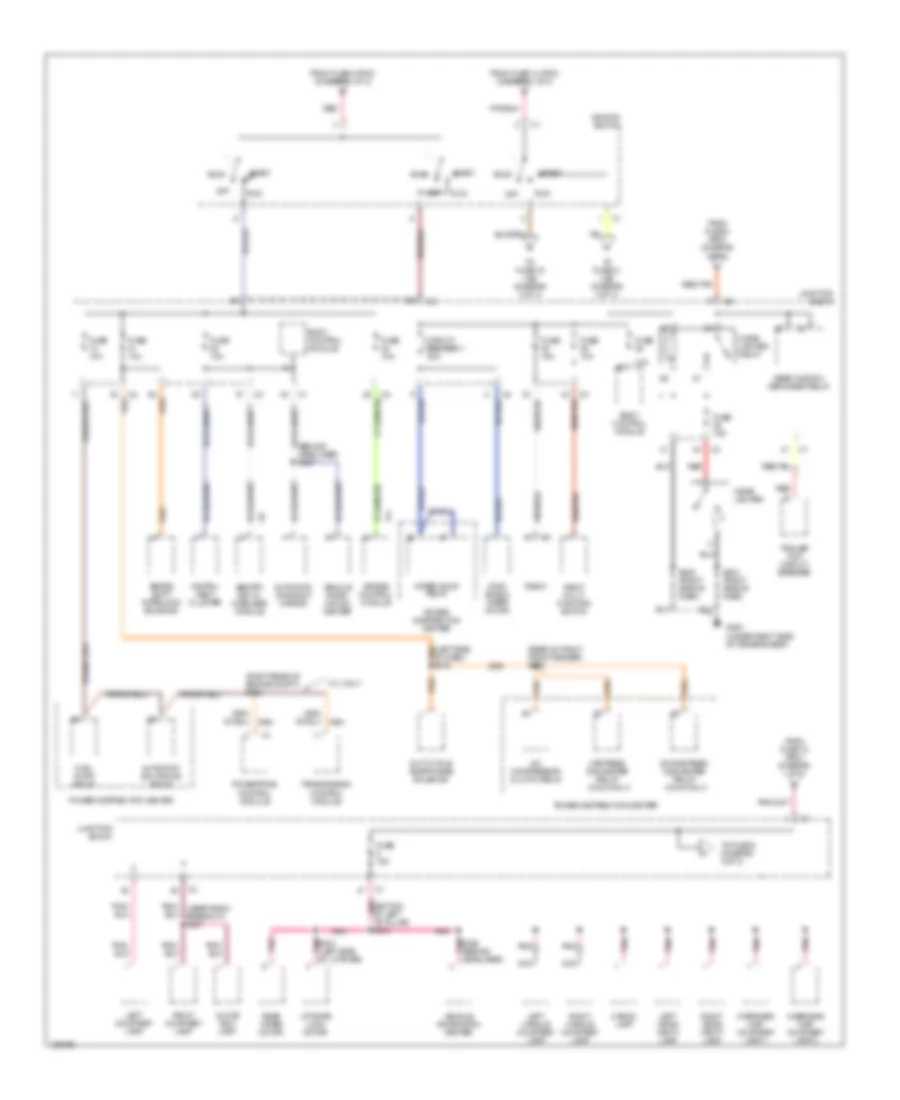 Power Distribution Wiring Diagram 2 of 3 for Jeep Grand Cherokee Limited 2000
