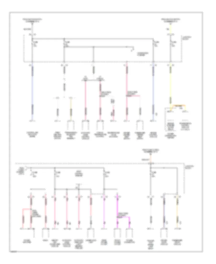 Power Distribution Wiring Diagram 3 of 3 for Jeep Grand Cherokee Limited 2000