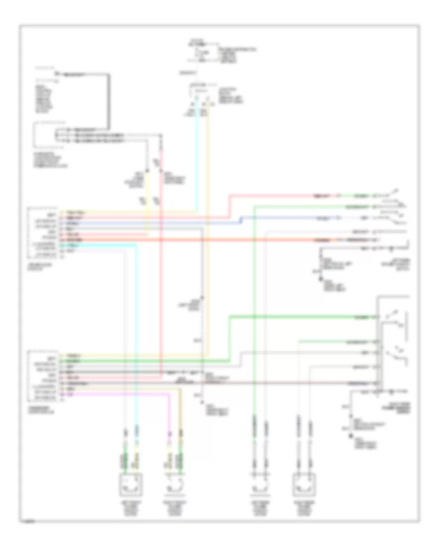 Power Window Wiring Diagram for Jeep Grand Cherokee Limited 2000