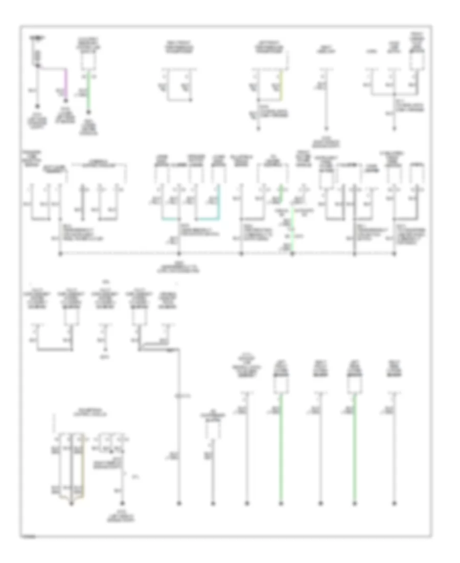 Ground Distribution Wiring Diagram 1 of 3 for Jeep Grand Cherokee Limited 2010