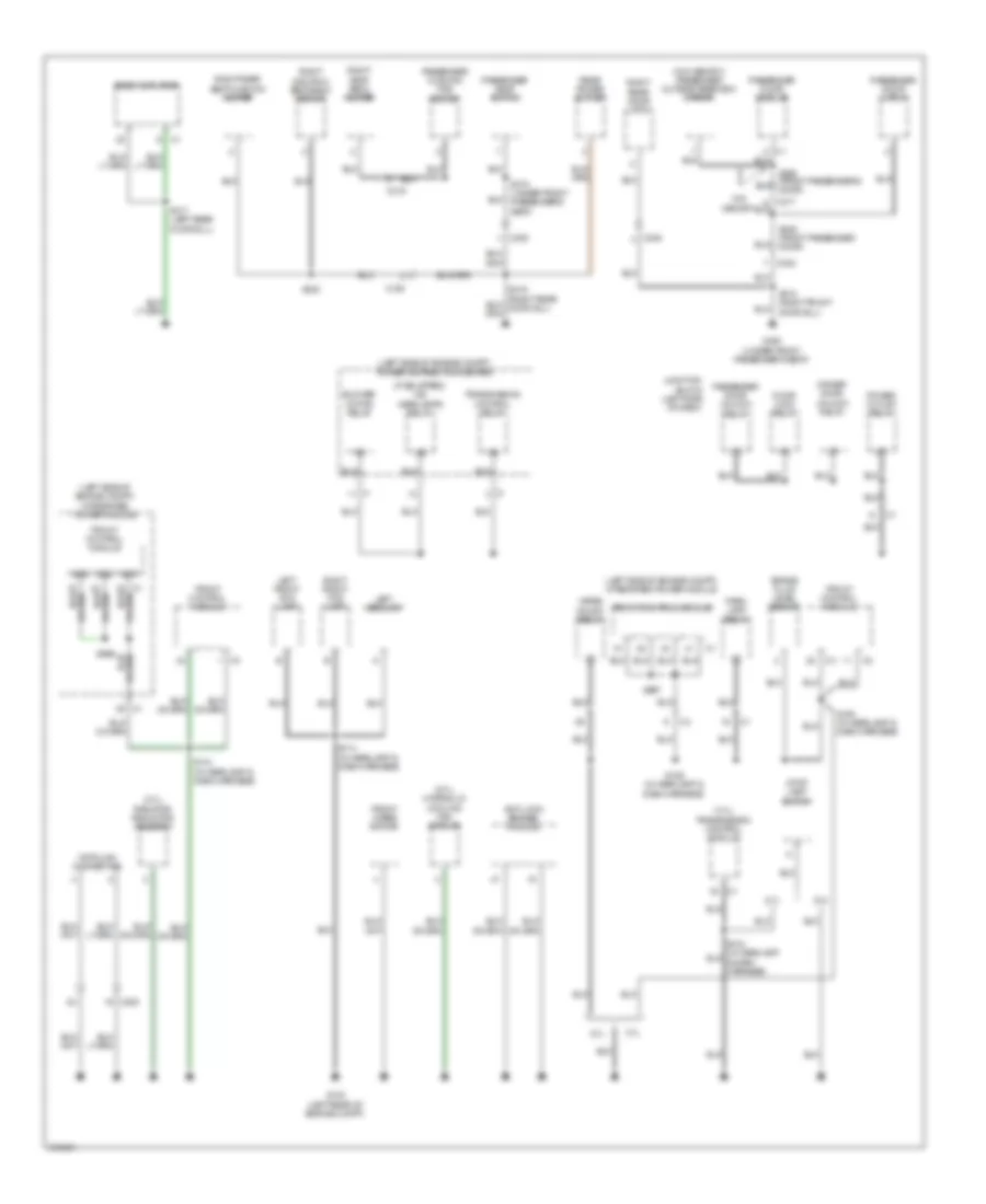 Ground Distribution Wiring Diagram (2 of 3) for Jeep Grand Cherokee Limited 2010