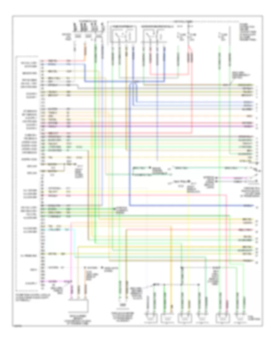 4.0L, Engine Performance Wiring Diagrams (1 of 3) for Jeep Wrangler Sahara 2000