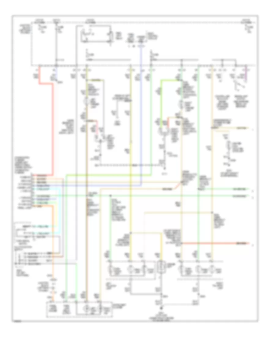 Exterior Lamps Wiring Diagram 1 of 2 for Jeep Liberty Limited 2004