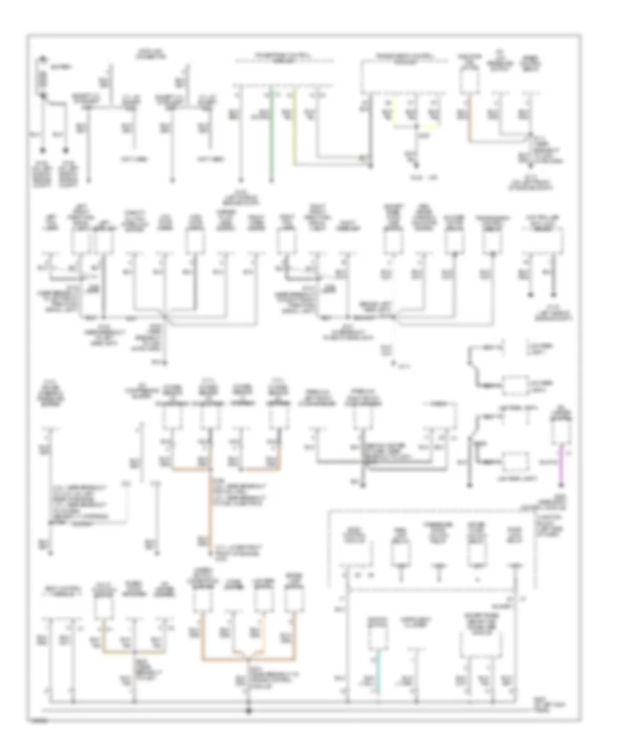 Ground Distribution Wiring Diagram 1 of 2 for Jeep Liberty Limited 2004