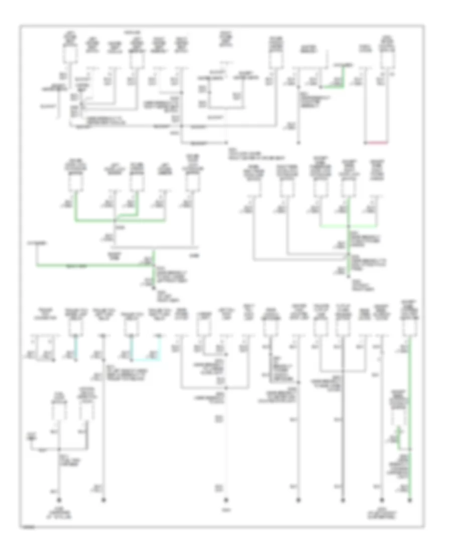 Ground Distribution Wiring Diagram 2 of 2 for Jeep Liberty Limited 2004