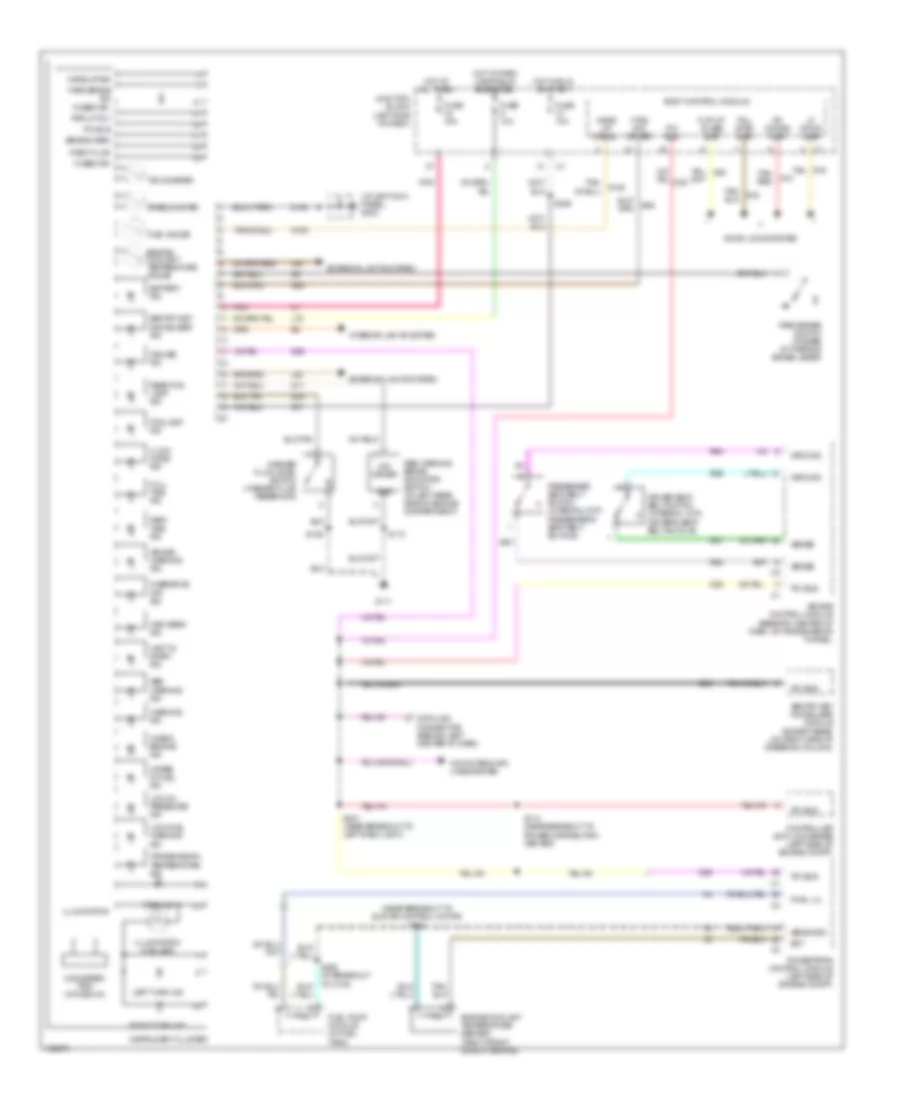 Instrument Cluster Wiring Diagram for Jeep Liberty Limited 2004
