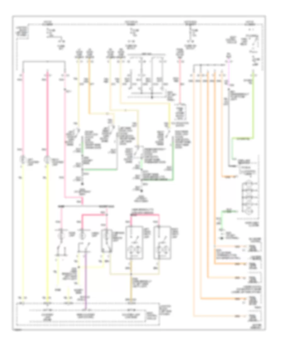 Interior Lights Wiring Diagram for Jeep Liberty Limited 2004
