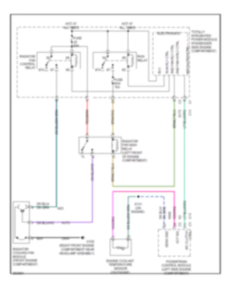 Cooling Fan Wiring Diagram for Jeep Wrangler Rubicon 2007