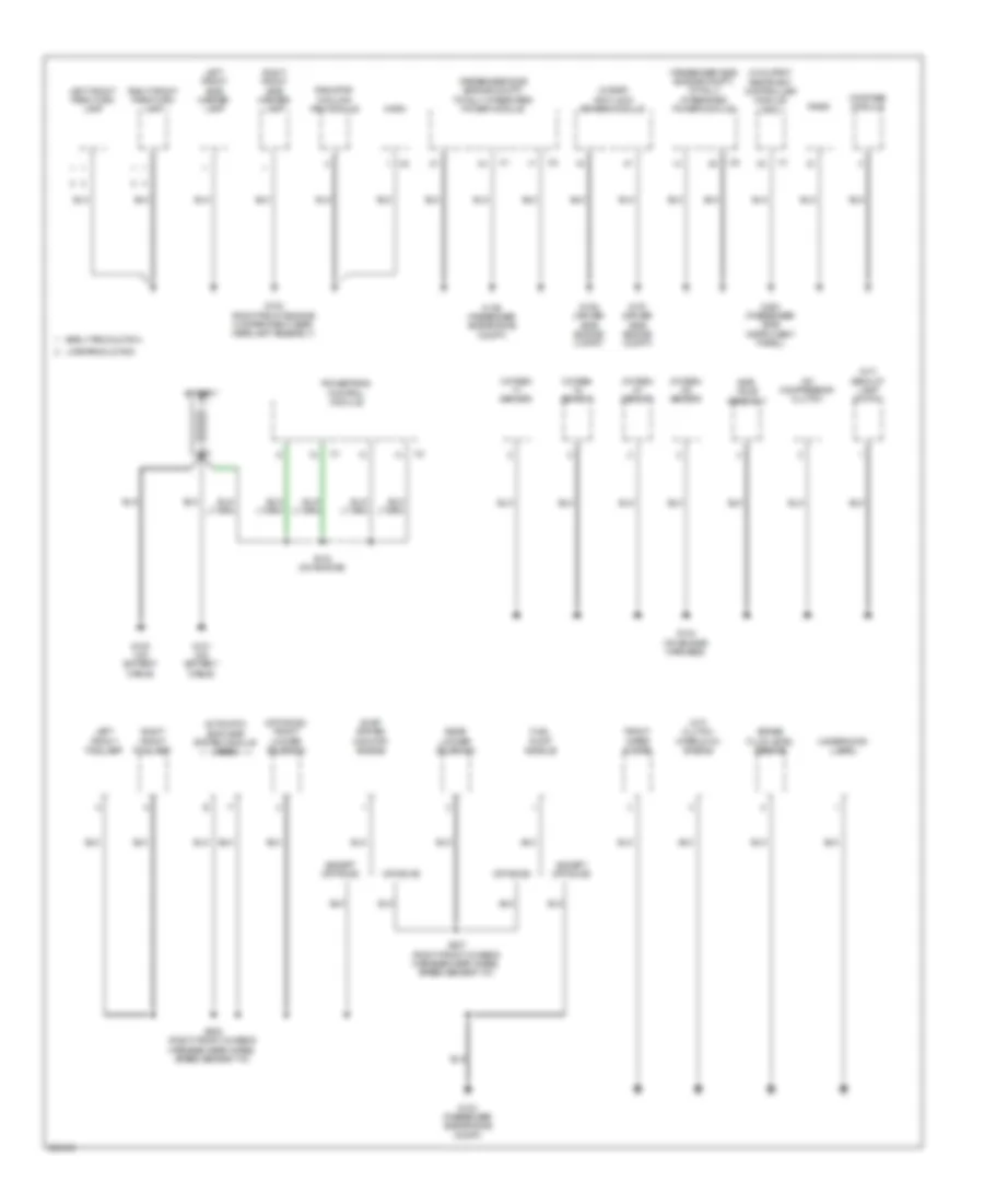 Ground Distribution Wiring Diagram 1 of 2 for Jeep Wrangler Rubicon 2007