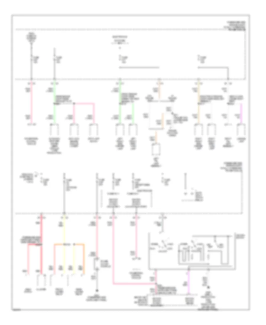 Power Distribution Wiring Diagram 2 of 2 for Jeep Wrangler Rubicon 2007
