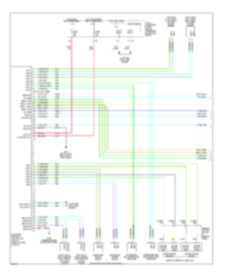 Supplemental Restraints Wiring Diagram 1 of 2 for Jeep Wrangler Rubicon 2007