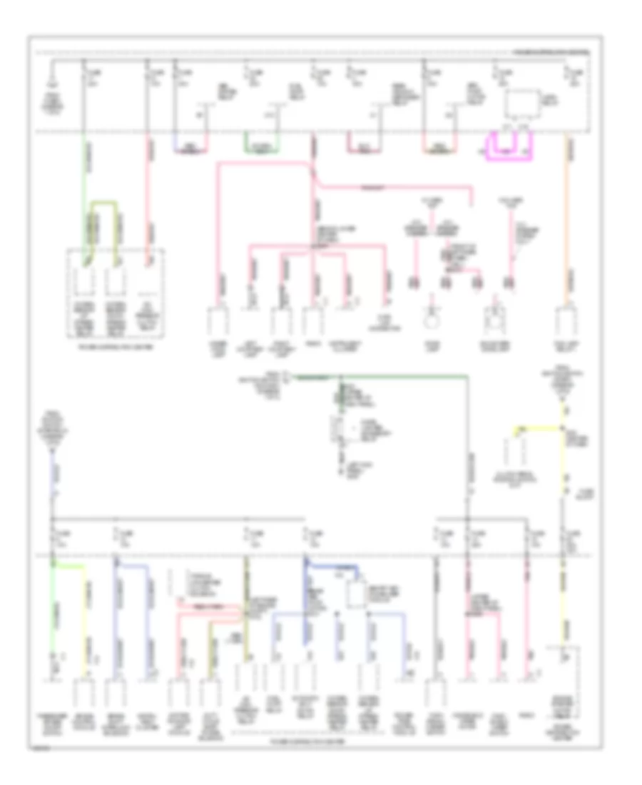 Power Distribution Wiring Diagram 2 of 2 for Jeep Wrangler SE 2000