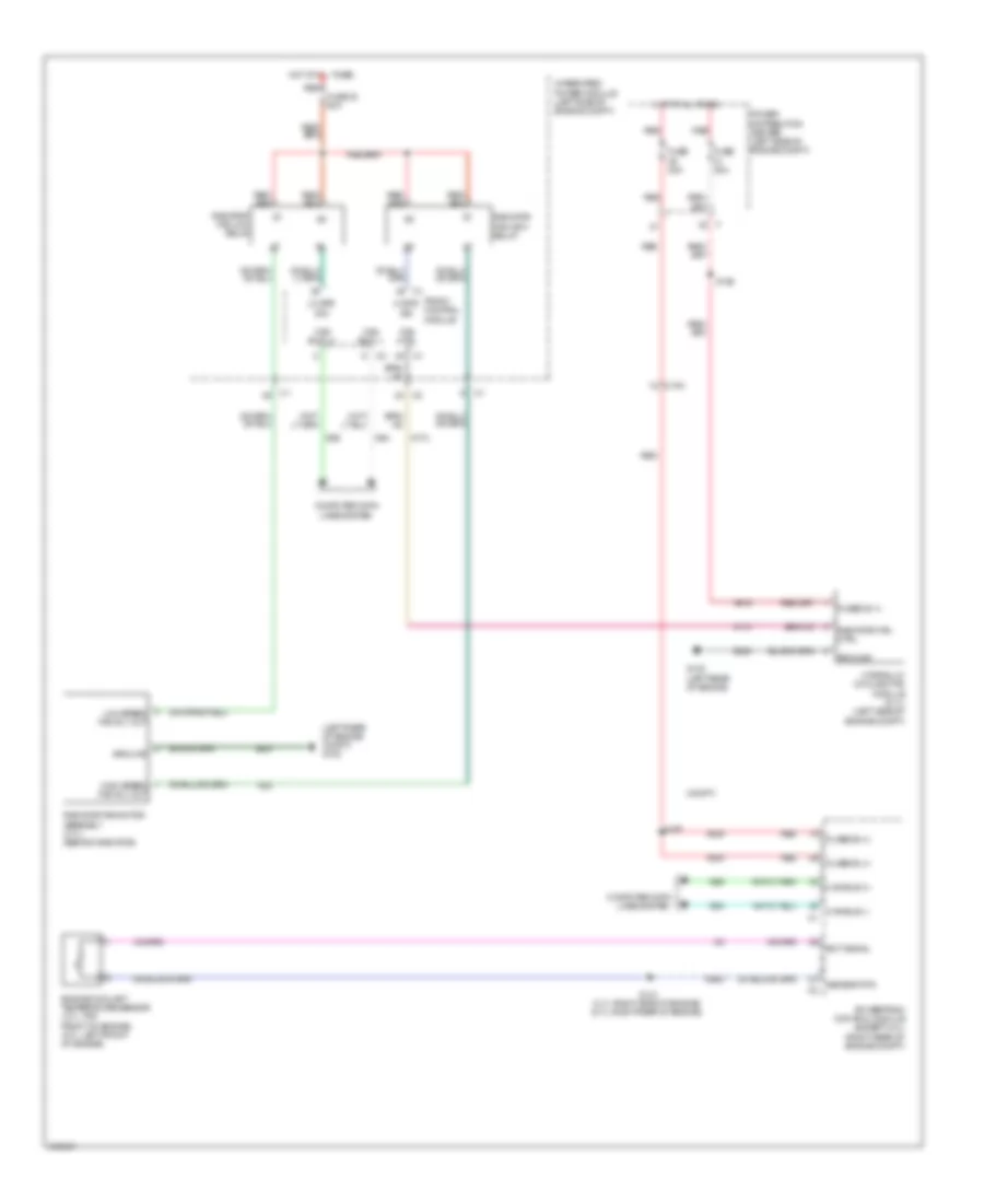 Cooling Fan Wiring Diagram for Jeep Grand Cherokee SRT-8 2010