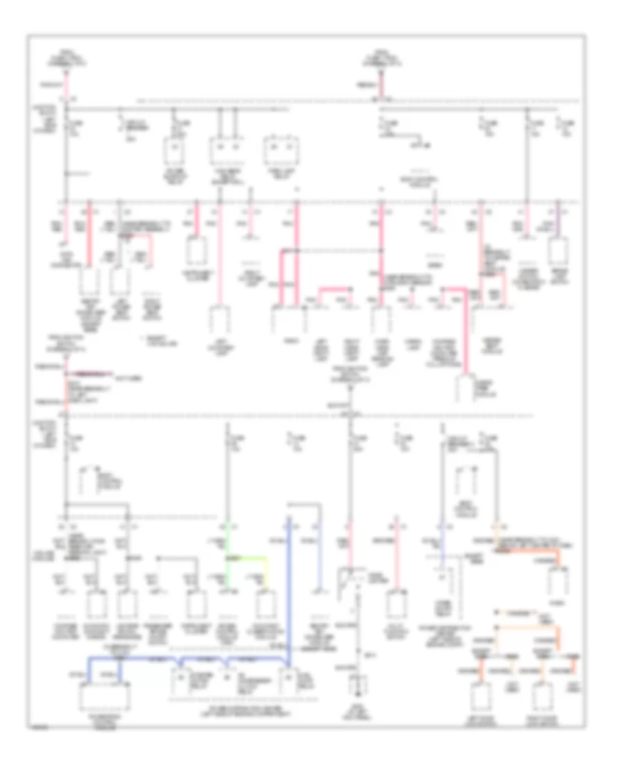 Power Distribution Wiring Diagram (3 of 3) for Jeep Liberty Renegade 2004