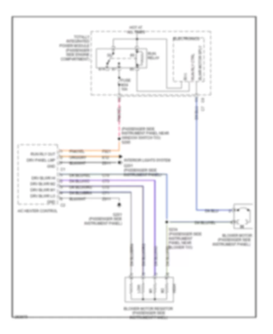 схема нагревателя для Jeep Wrangler Sahara 2007
