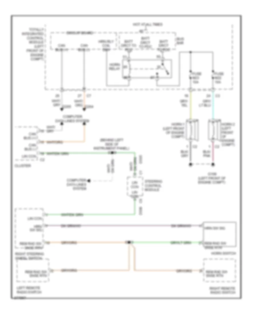 Horn Wiring Diagram for Jeep Liberty Limited 2010