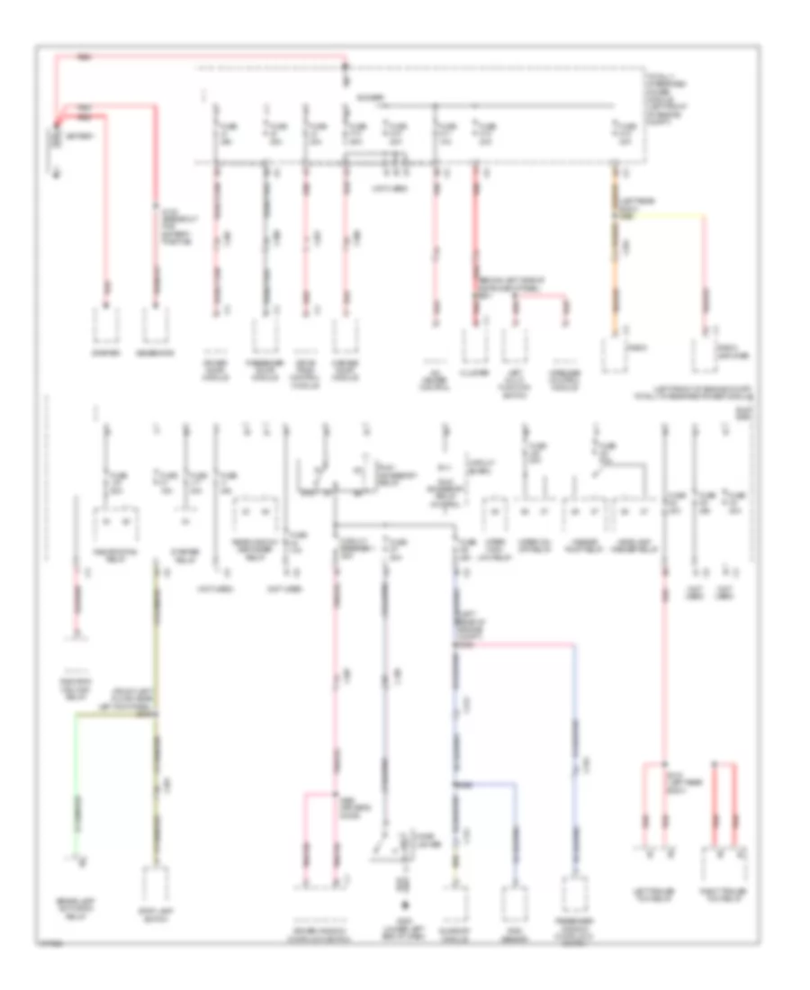 Power Distribution Wiring Diagram 1 of 3 for Jeep Liberty Limited 2010