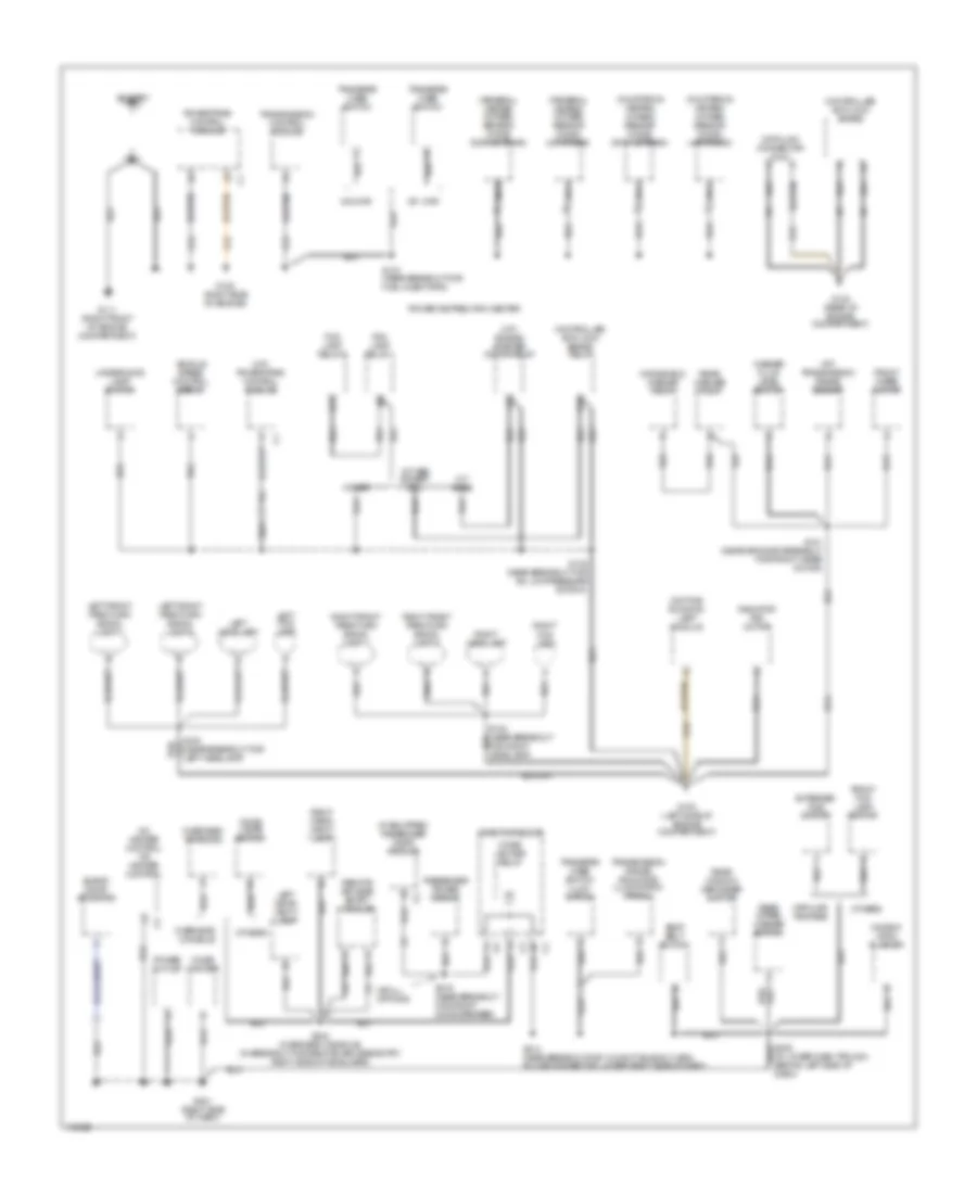Ground Distribution Wiring Diagram 1 of 2 for Jeep Cherokee Classic 2001