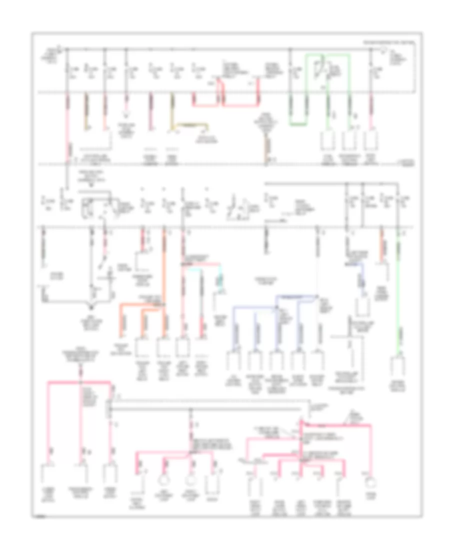 Power Distribution Wiring Diagram 2 of 3 for Jeep Cherokee Classic 2001