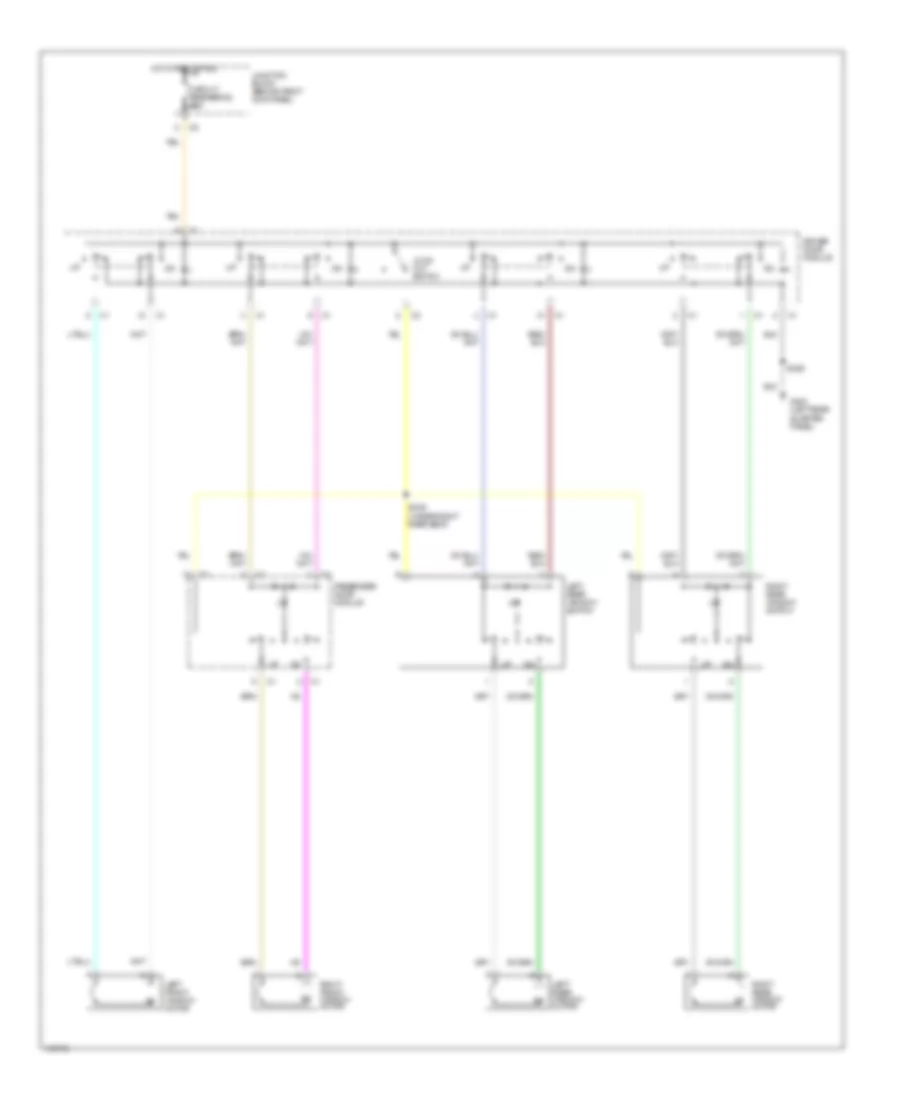 Power Window Wiring Diagram for Jeep Cherokee SE 2001