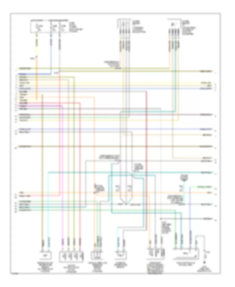 2.4L, Engine Performance Wiring Diagram (2 of 3) for Jeep Wrangler Sahara 2004