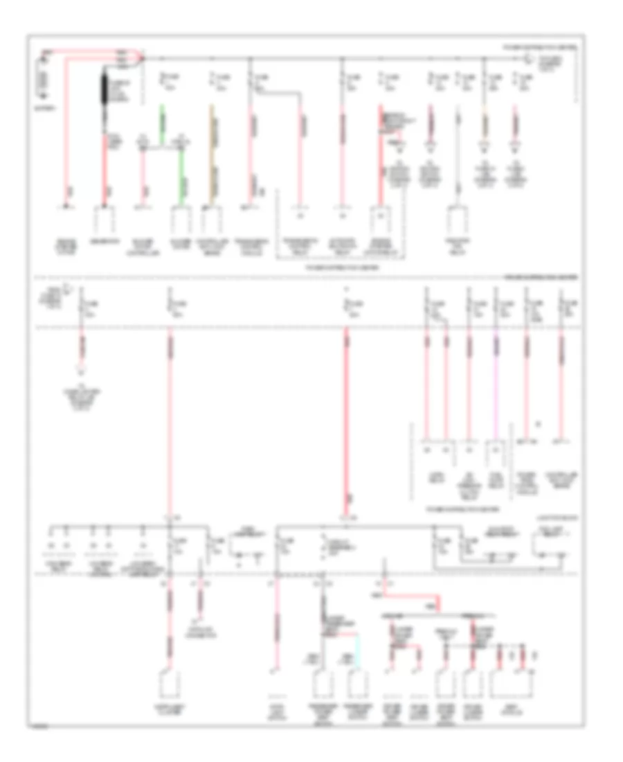 Power Distribution Wiring Diagram 1 of 3 for Jeep Grand Cherokee Laredo 2001