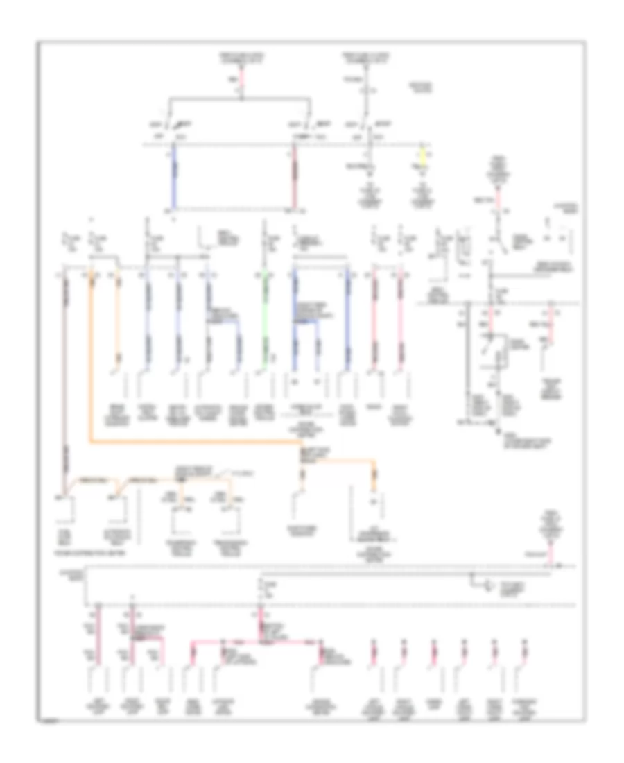 Power Distribution Wiring Diagram 2 of 3 for Jeep Grand Cherokee Laredo 2001