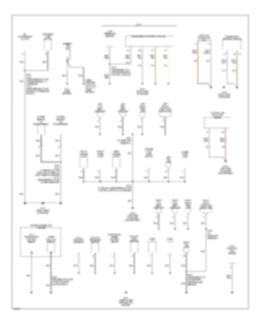 Ground Distribution Wiring Diagram 1 of 4 for Jeep Grand Cherokee Limited 2001