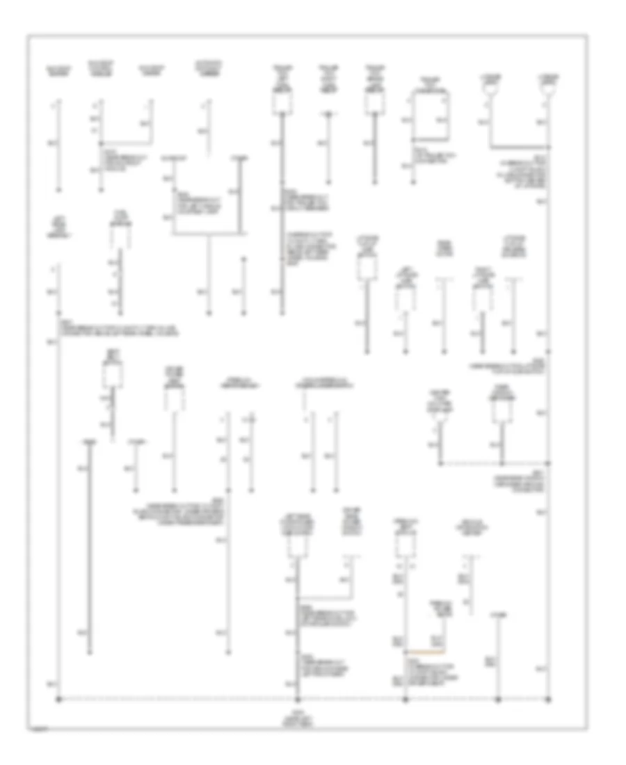 Ground Distribution Wiring Diagram 2 of 4 for Jeep Grand Cherokee Limited 2001