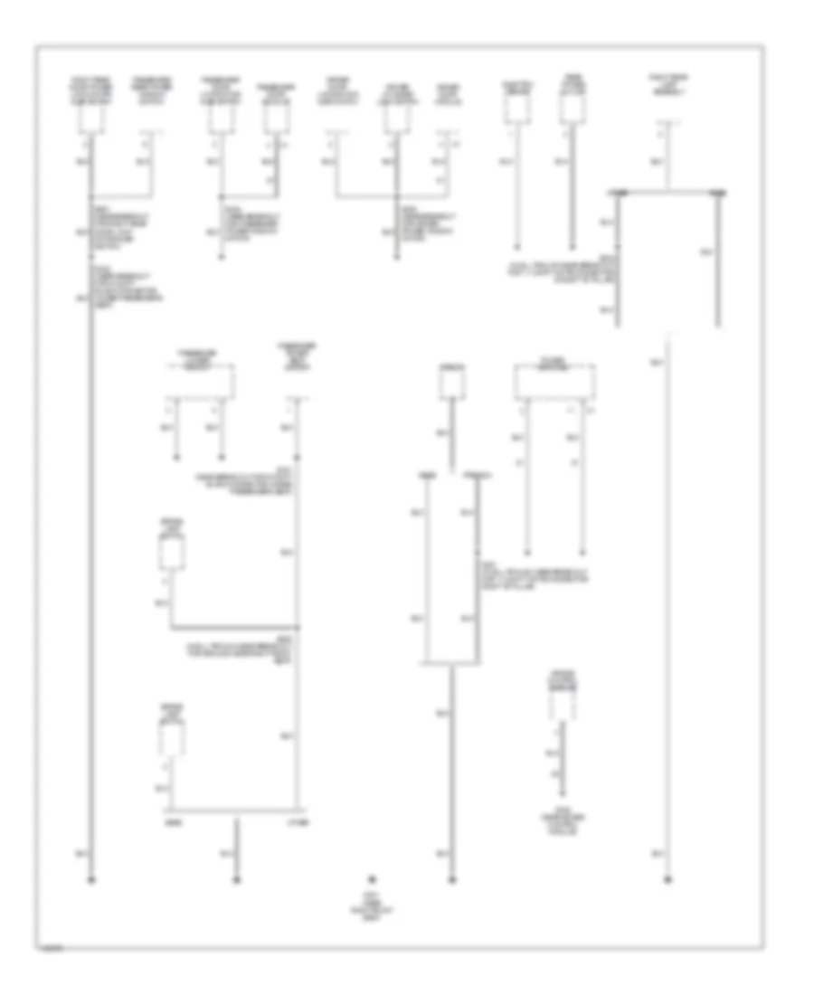 Ground Distribution Wiring Diagram 3 of 4 for Jeep Grand Cherokee Limited 2001