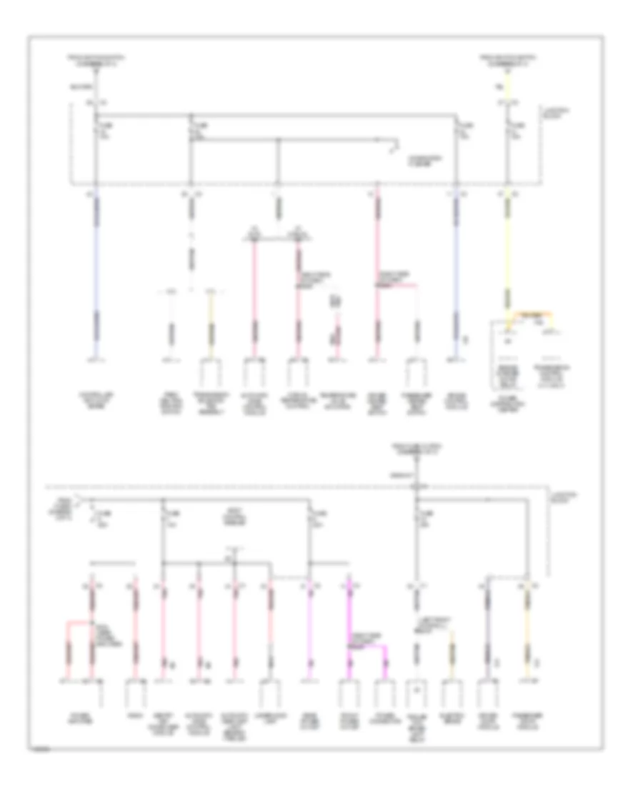 Power Distribution Wiring Diagram 3 of 3 for Jeep Grand Cherokee Limited 2001