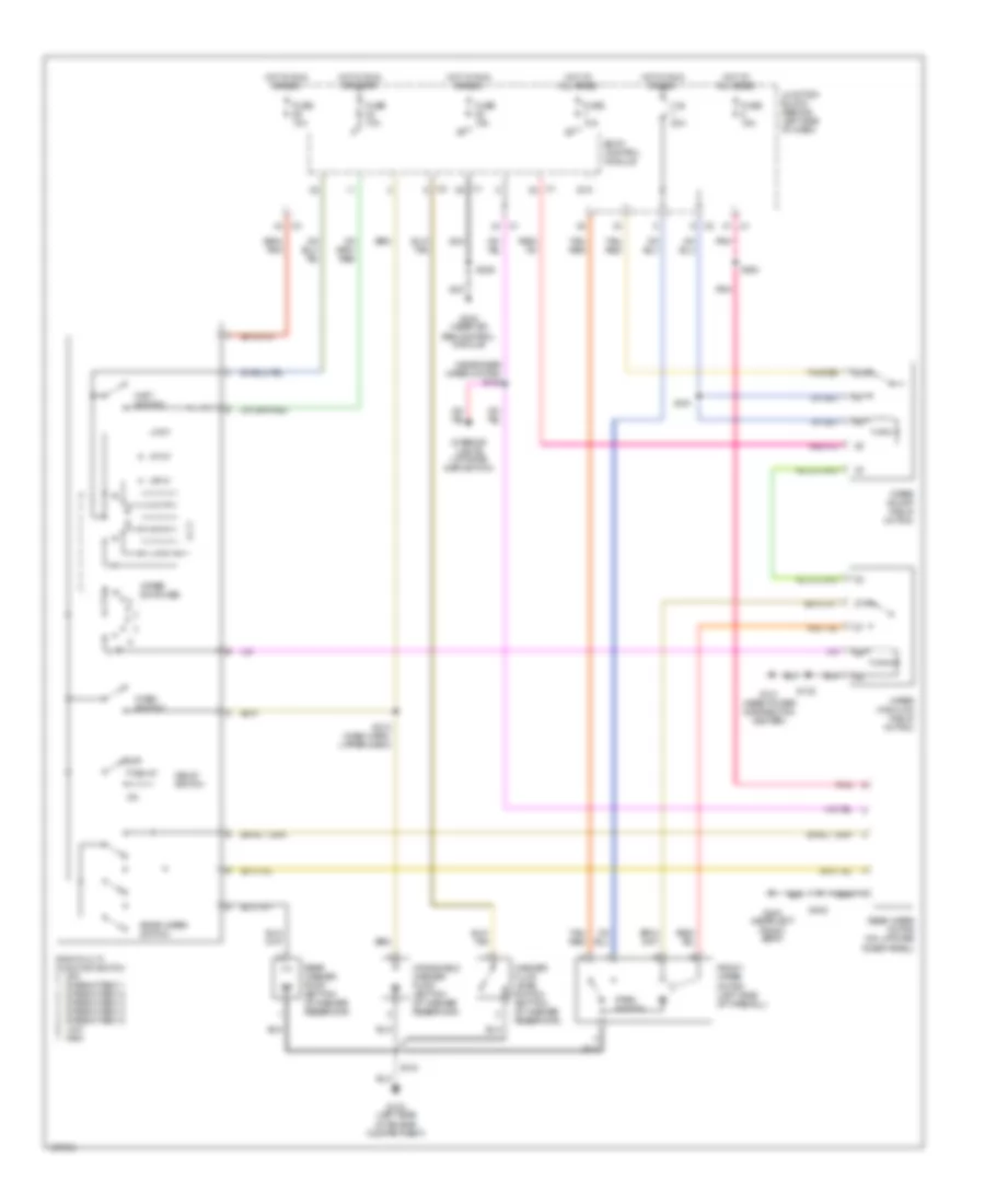 WiperWasher Wiring Diagram for Jeep Grand Cherokee Limited 2001