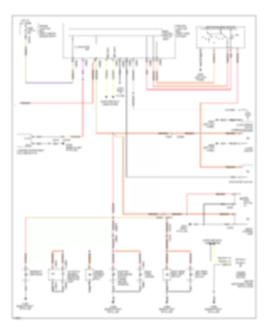 Электросхема подсветки приборов (2 из 2) для Land Rover Range Rover Sport HSE 2013