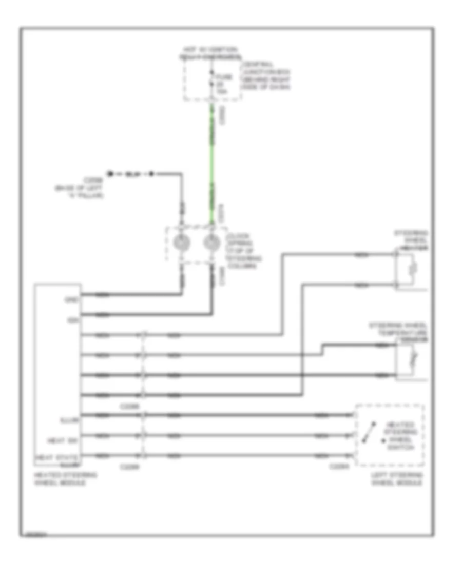 Электросхема подогрева руля для Land Rover Range Rover Supercharged 2012