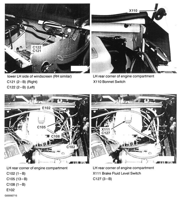 Land Rover Defender 90 1995 - Component Locations -  Component Locations (1 Of 55)