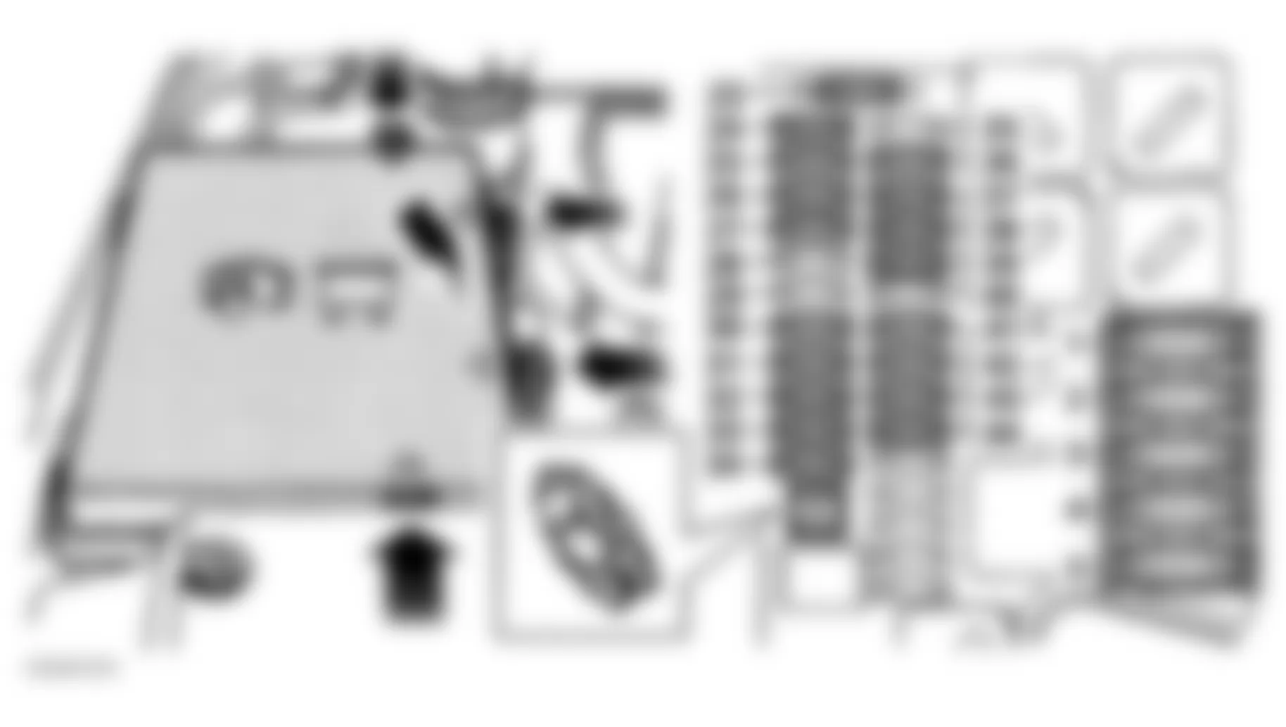 Land Rover Range Rover 1999 - Component Locations -  Identifying Engine Compartment Fuse Box Components